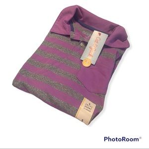 Purple/Light Gray Stripe S(6/7) Cat & Jack Shirt